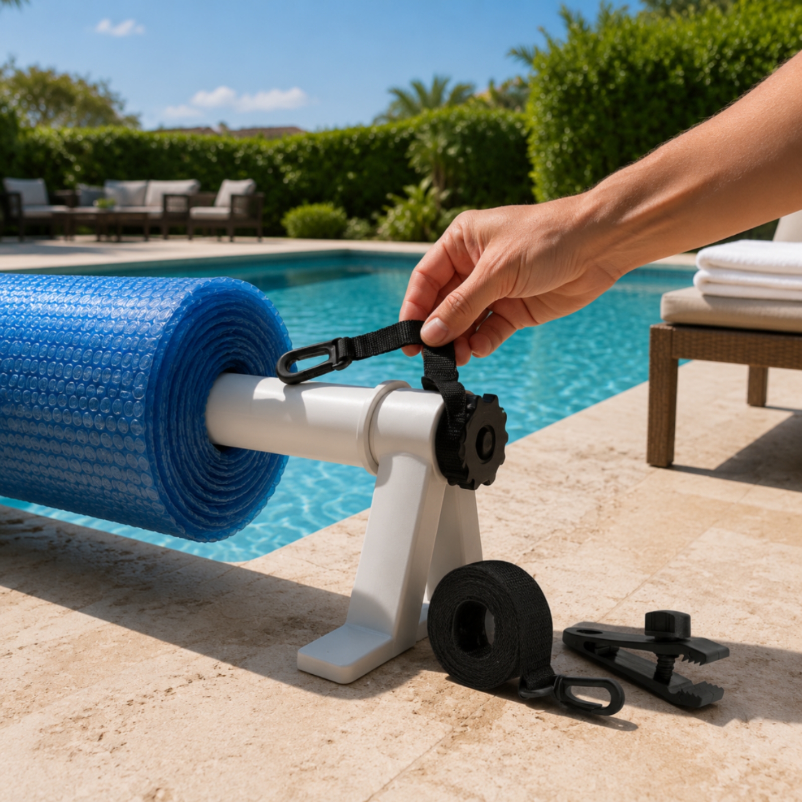 8 Pieces Solar Blanket Strap K - Reel Cover avis et prix