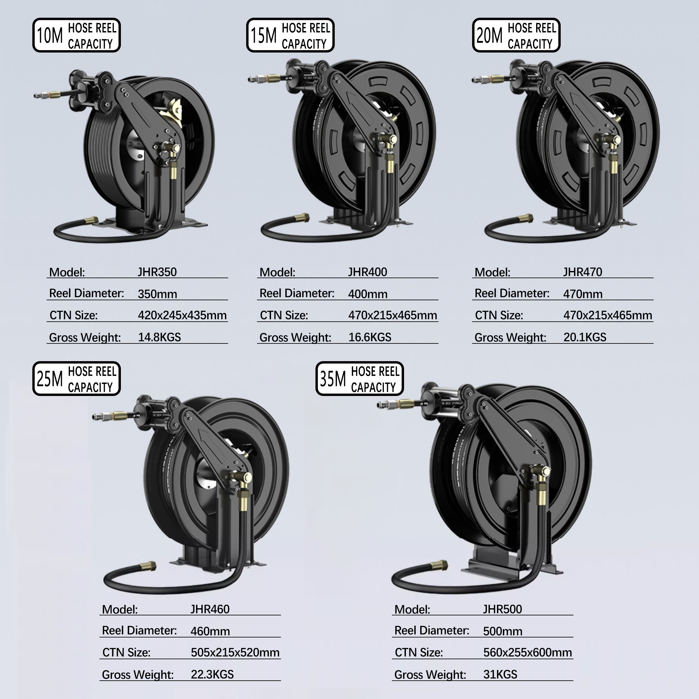 Hose Reel 1/2 1/4 3/4 1inch Hi - Reel Grease avis et prix