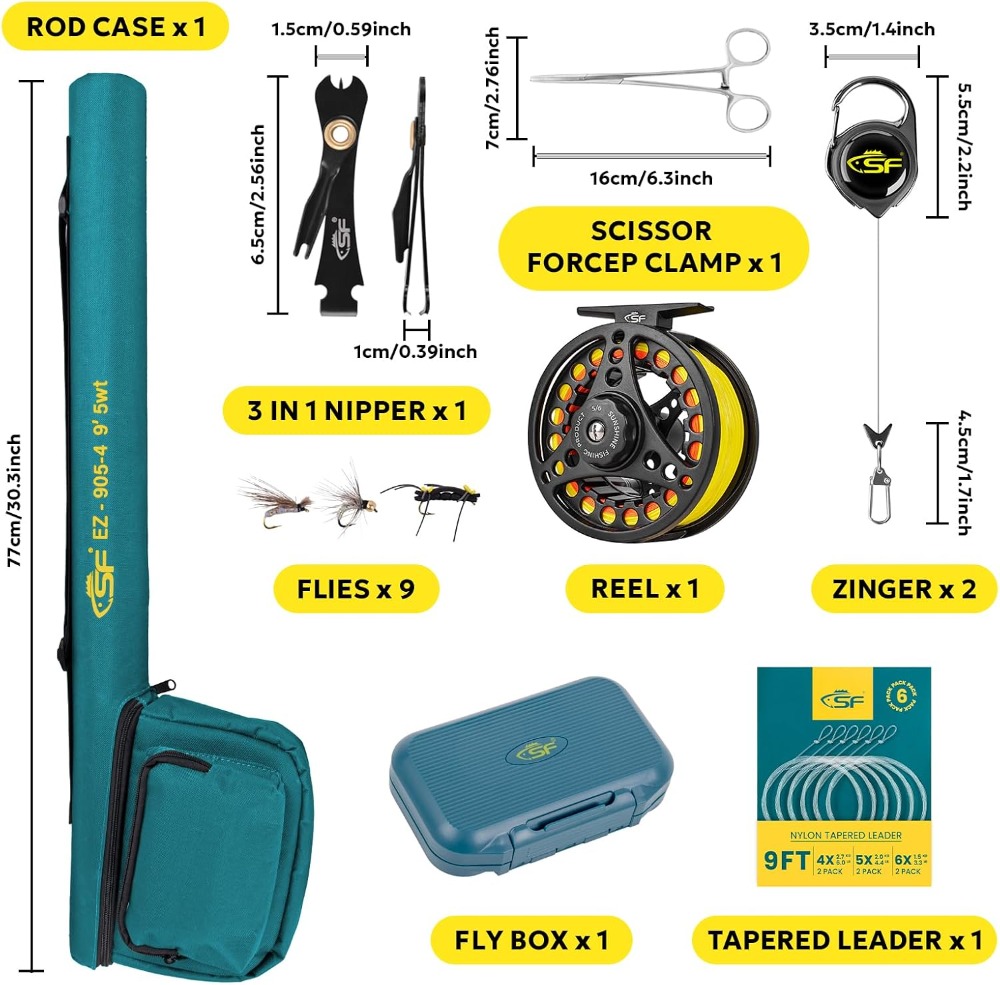 Fly Fishing Rod Combo Starter  - Fly Reel avis et prix