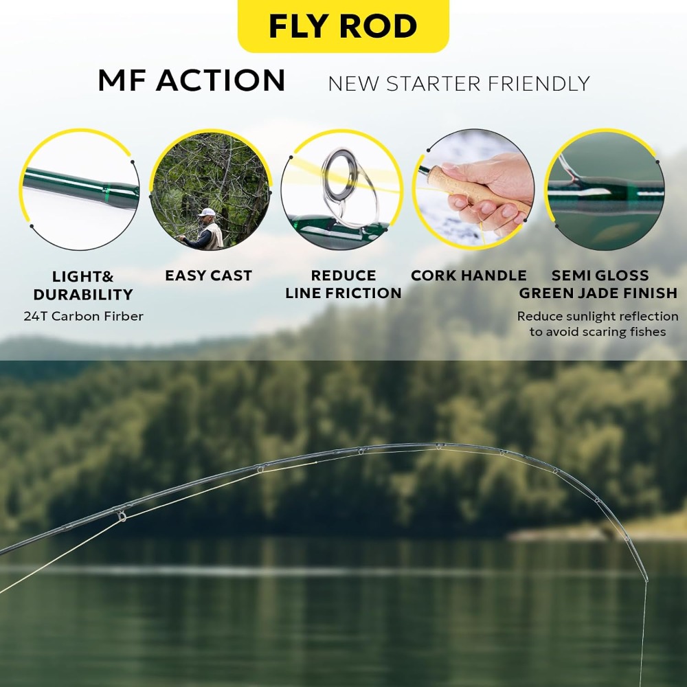 Fly Fishing Rod Combo Starter  - Fly Reel avis et prix