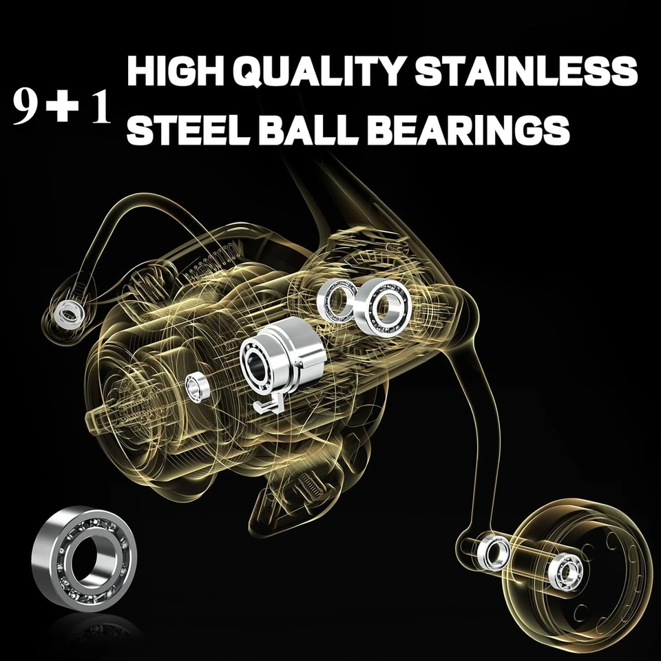 Spinning Reel, 9+1 BB Incredib - Fly Reel avis et prix