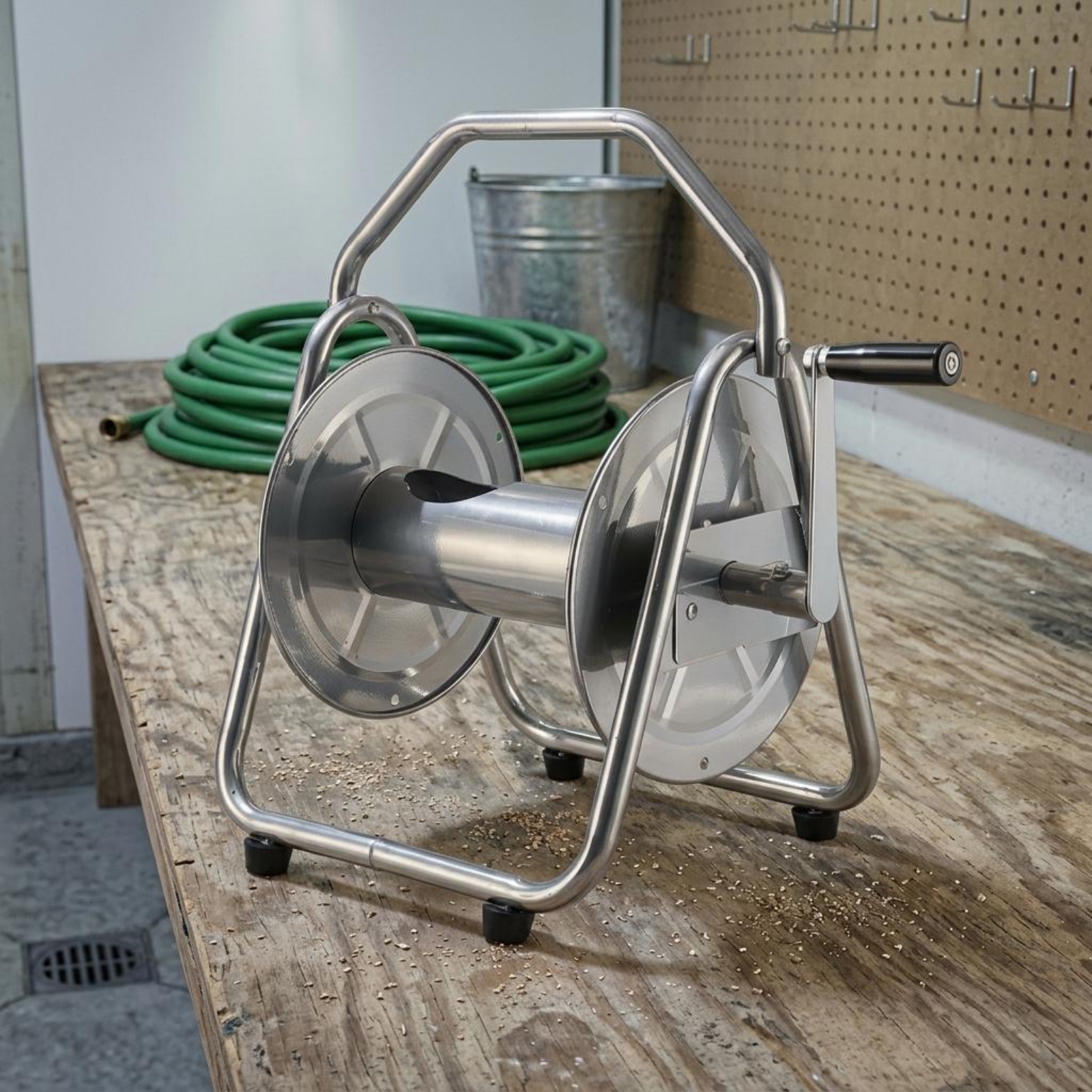 Metal Hose Reel Heavy Duty Gar - Conventional Reel avis et prix