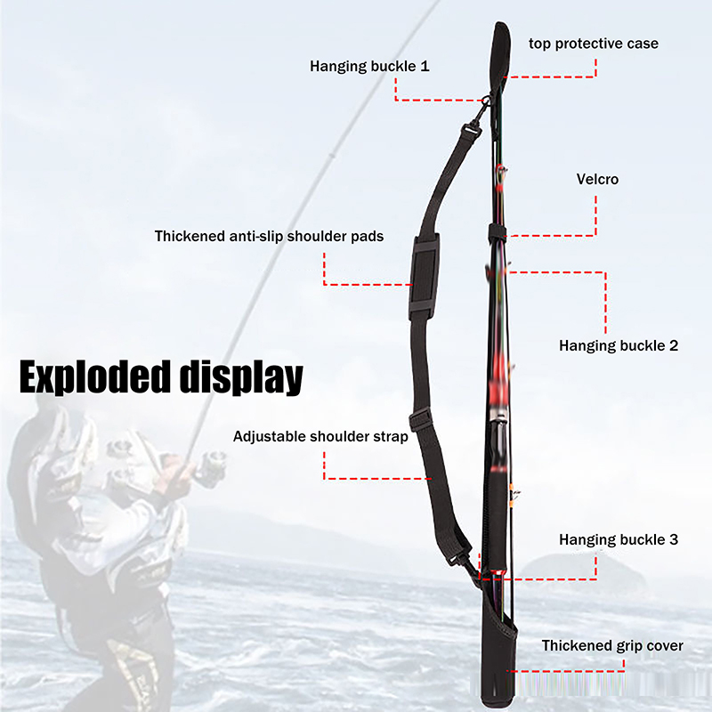 ★▲Adjustable Fishing Rod Stora - Reel Bag avis et prix