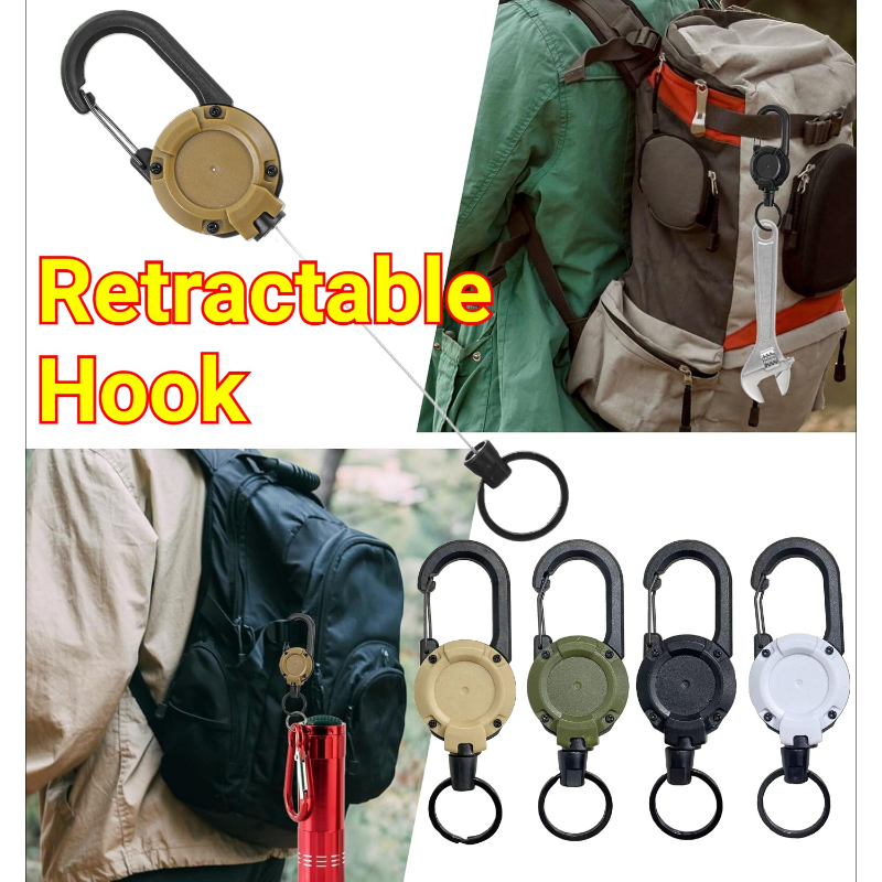 1/2/4pcs Extendable Retractabl - Reel Bag avis et prix