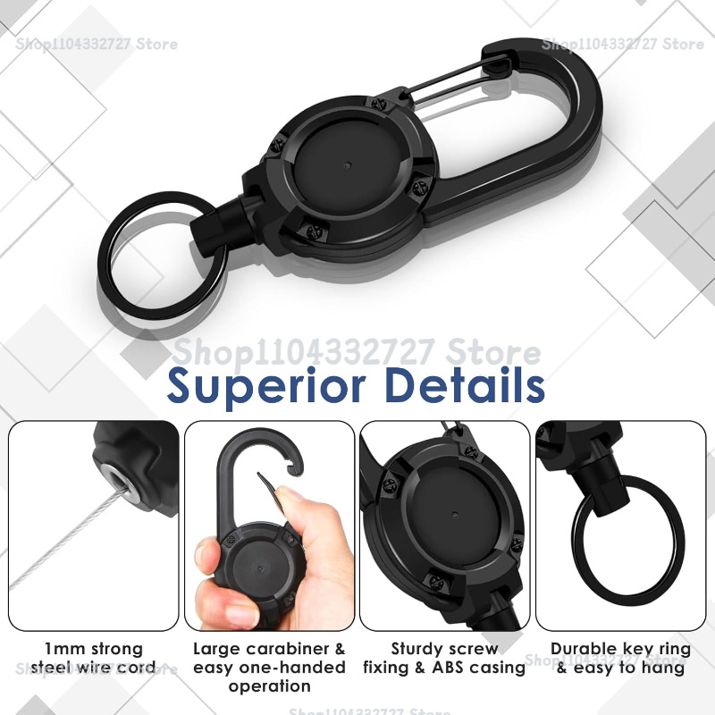 1/2/4pcs Extendable Retractabl - Reel Bag avis et prix